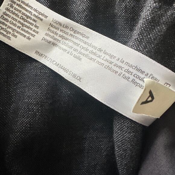 Eileen Fisher 100% Organic Linen Pants Cuffed Hem Small Petite - Picture 5 of 5